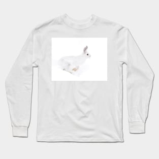 Into the Abyss - Snowshoe hare Long Sleeve T-Shirt